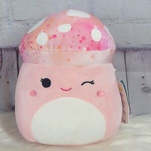 🆕️NWT Squishmallow Molly the Mushroom Pink 10 Inch Plush Spring 2022 Kellytoy